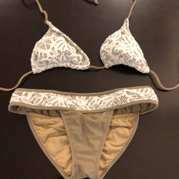 Tan & Lace Bikini - Picture 2 of 4